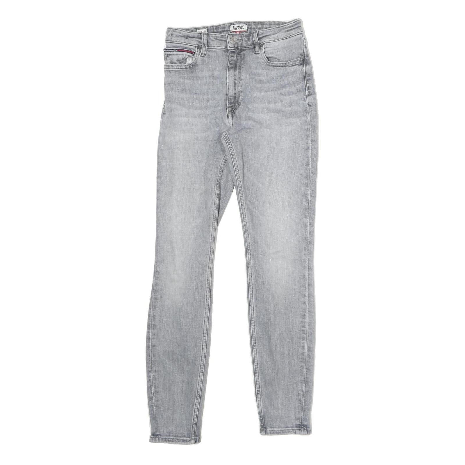 TOMMY HILFIGER Womens Jeans Light Blue Slim Skinny Denim W24 L28 Stretch Cotton