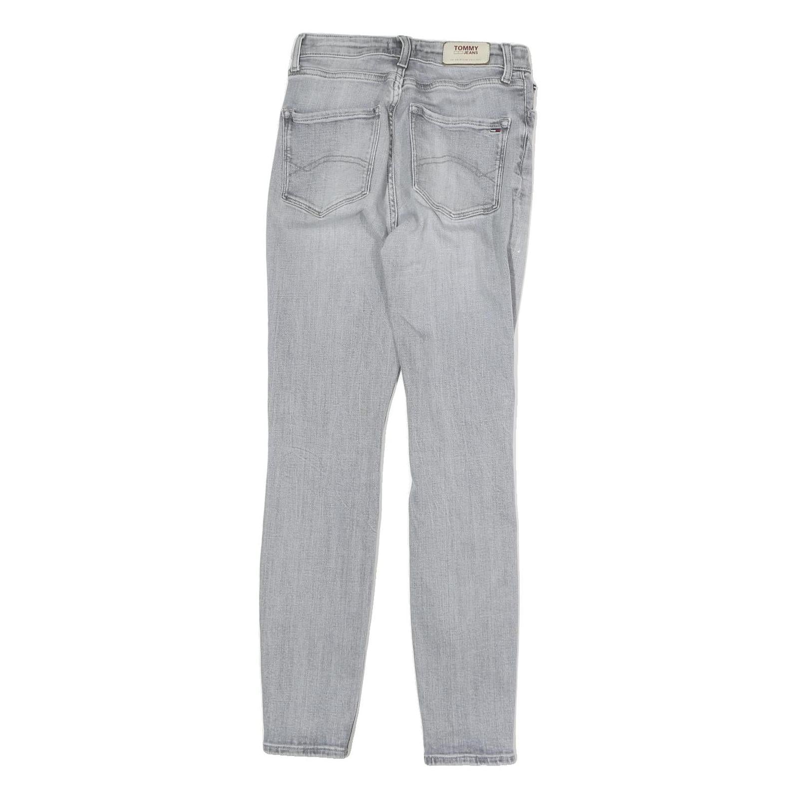 TOMMY HILFIGER Womens Jeans Light Blue Slim Skinny Denim W24 L28 Stretch Cotton