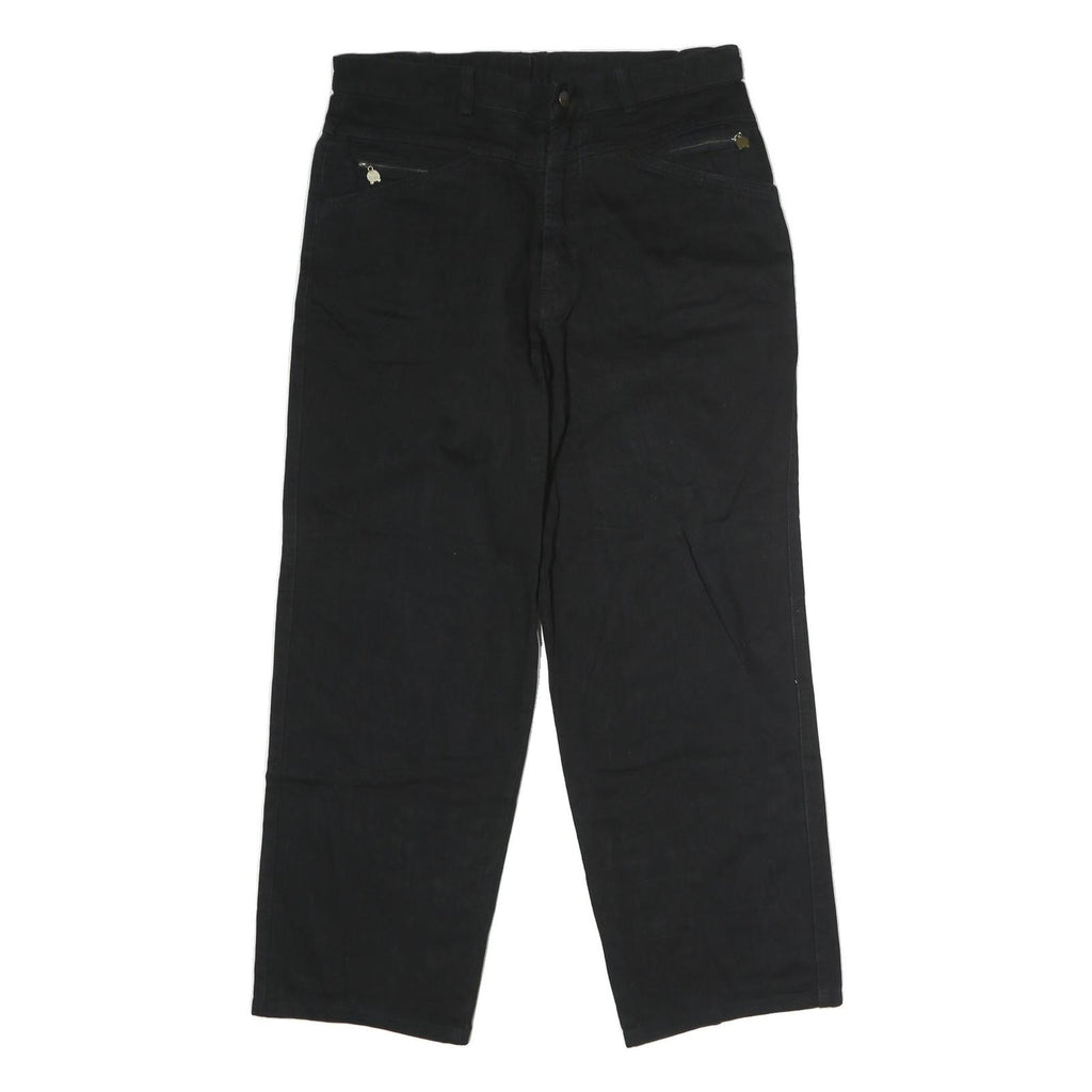 ROZI TANTE SPORT Womens Jeans Black Regular Straight Denim W34 L29 Zip Cotton