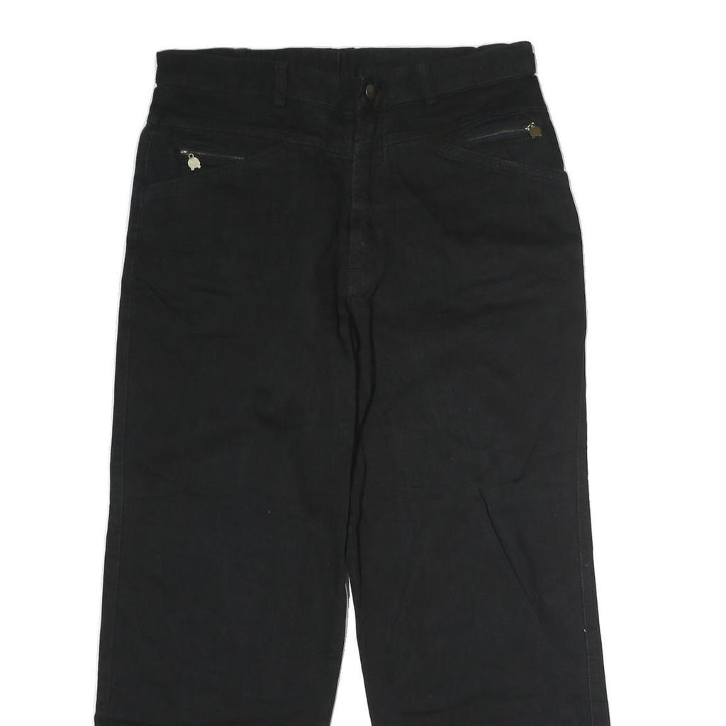 ROZI TANTE SPORT Womens Jeans Black Regular Straight Denim W34 L29 Zip Cotton