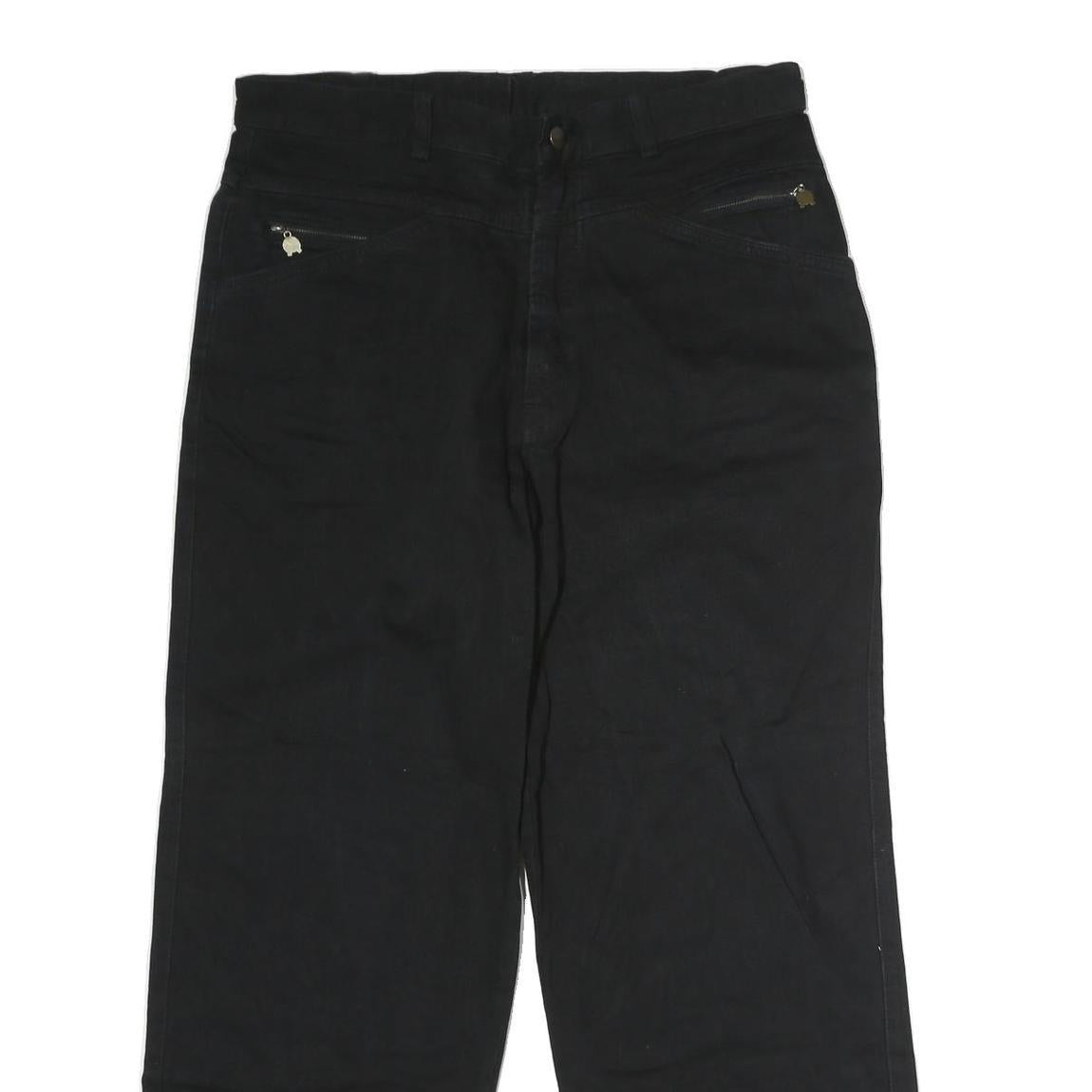 ROZI TANTE SPORT Womens Jeans Black Regular Straight Denim W34 L29 Zip Cotton