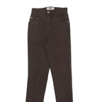 LEVI'S Womens Slim Brown Jeans Denim Woven Zip W22 L30 Classic Fit Authentic