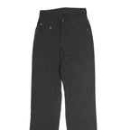 JOOP Mens Cotton Blend Black Pinstripe Regular Straight Trousers W25 L28 Stylish