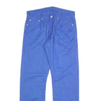 LEVI'S Mens Cotton Blend Blue Classic Straight Trousers W32 L30 Zip Closure