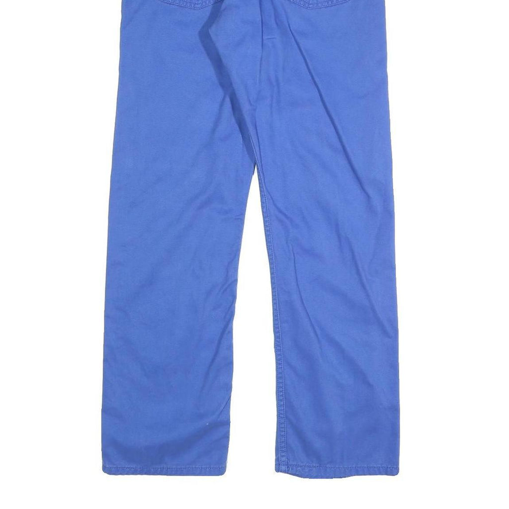 LEVI'S Mens Cotton Blend Blue Classic Straight Trousers W32 L30 Zip Closure