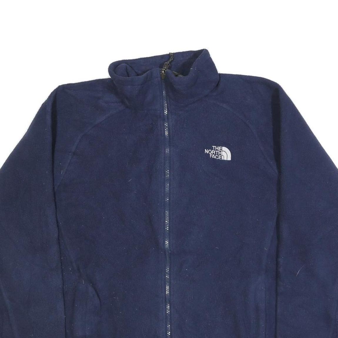 THE NORTH FACE Mens Navy Blue Jacket L Polyester Blend Zip Front Casual Jacket