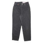 LEVI'S 901 Womens Jeans Black Regular Straight Denim Medium W28 L28 Classic Fit
