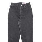 LEVI'S 901 Womens Jeans Black Regular Straight Denim Medium W28 L28 Classic Fit