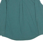 CHAPS Mens Green & Black Check Shirt XL Button-Down Collar Long Sleeve