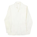 CRIOLLA Mens White Cotton Blend Shirt S Classic Long Sleeve Button Shirt