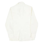 CRIOLLA Mens White Cotton Blend Shirt S Classic Long Sleeve Button Shirt