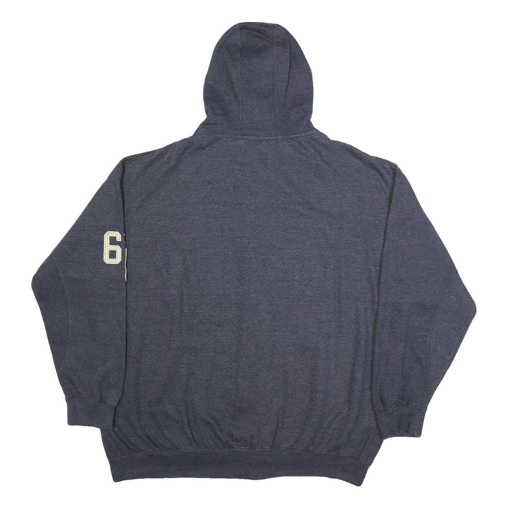 NFL Mens Blue Patriots Full Zip Hoodie 3XL Football Zip Up Hooded Sweatshirt