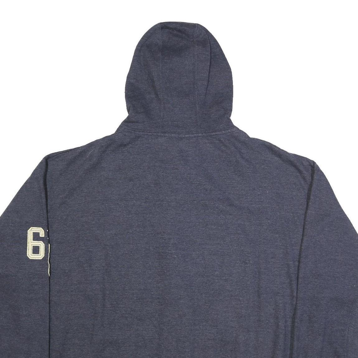 NFL Mens Blue Patriots Full Zip Hoodie 3XL Football Zip Up Hooded Sweatshirt