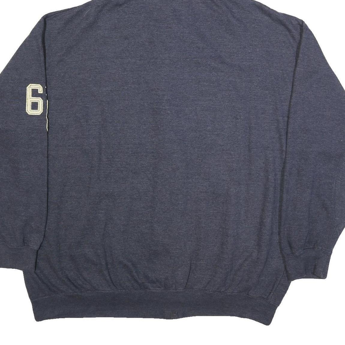 NFL Mens Blue Patriots Full Zip Hoodie 3XL Football Zip Up Hooded Sweatshirt