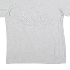 ADIDAS Mens Grey T-Shirt M Short Sleeve Crew Neck Cotton Blend Casual Sport