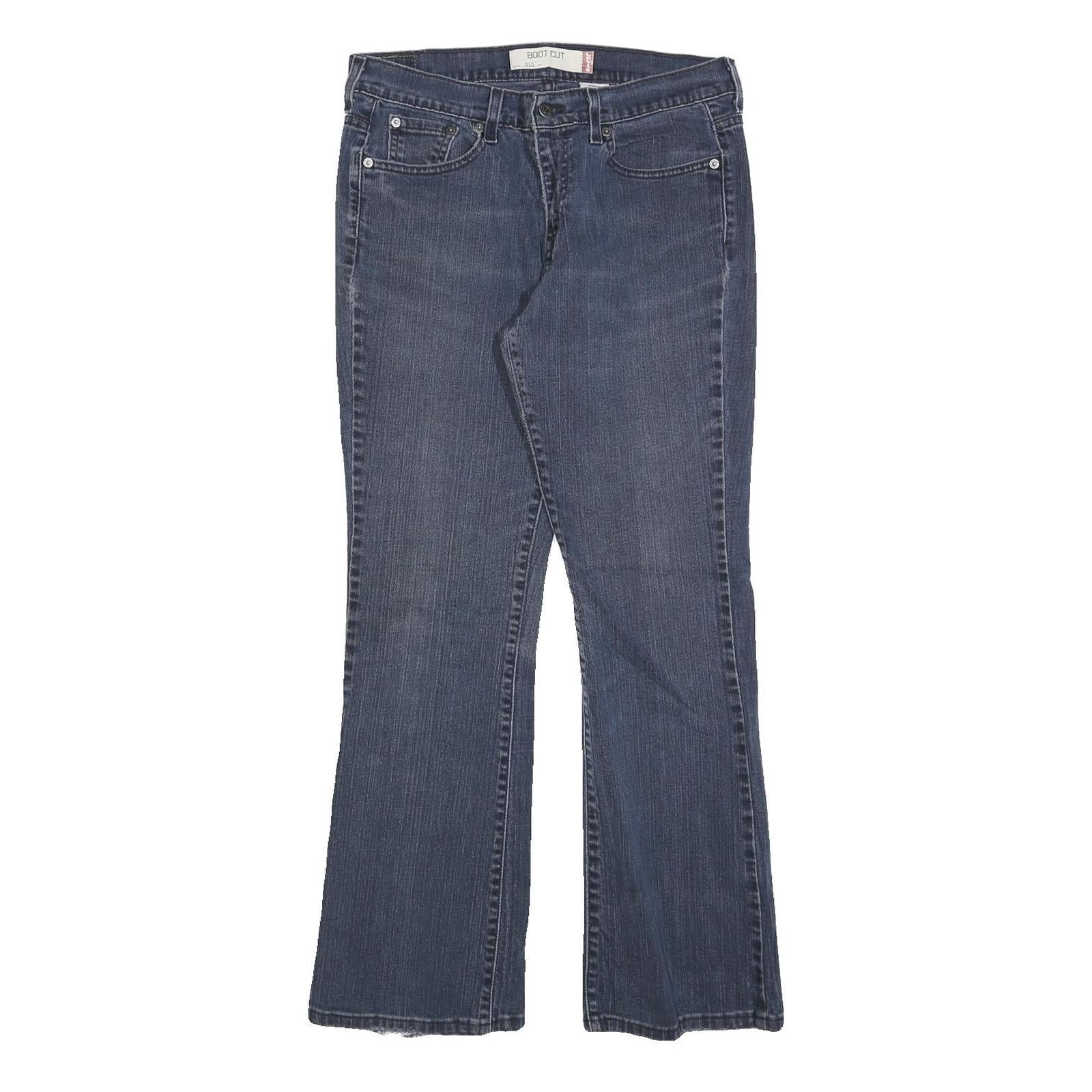 LEVI'S 515 Womens Jeans Blue Regular Bootcut Denim Medium W32 L32 Classic Cotton