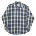 WOOLRICH Mens Blue & Green Check Shirt L Cotton Long Sleeve Casual Classic