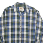 WOOLRICH Mens Blue & Green Check Shirt L Cotton Long Sleeve Casual Classic
