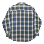 WOOLRICH Mens Blue & Green Check Shirt L Cotton Long Sleeve Casual Classic