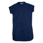 TRESPASS Womens Shirt Dress Blue Short Sleeve Knee Length UK 14