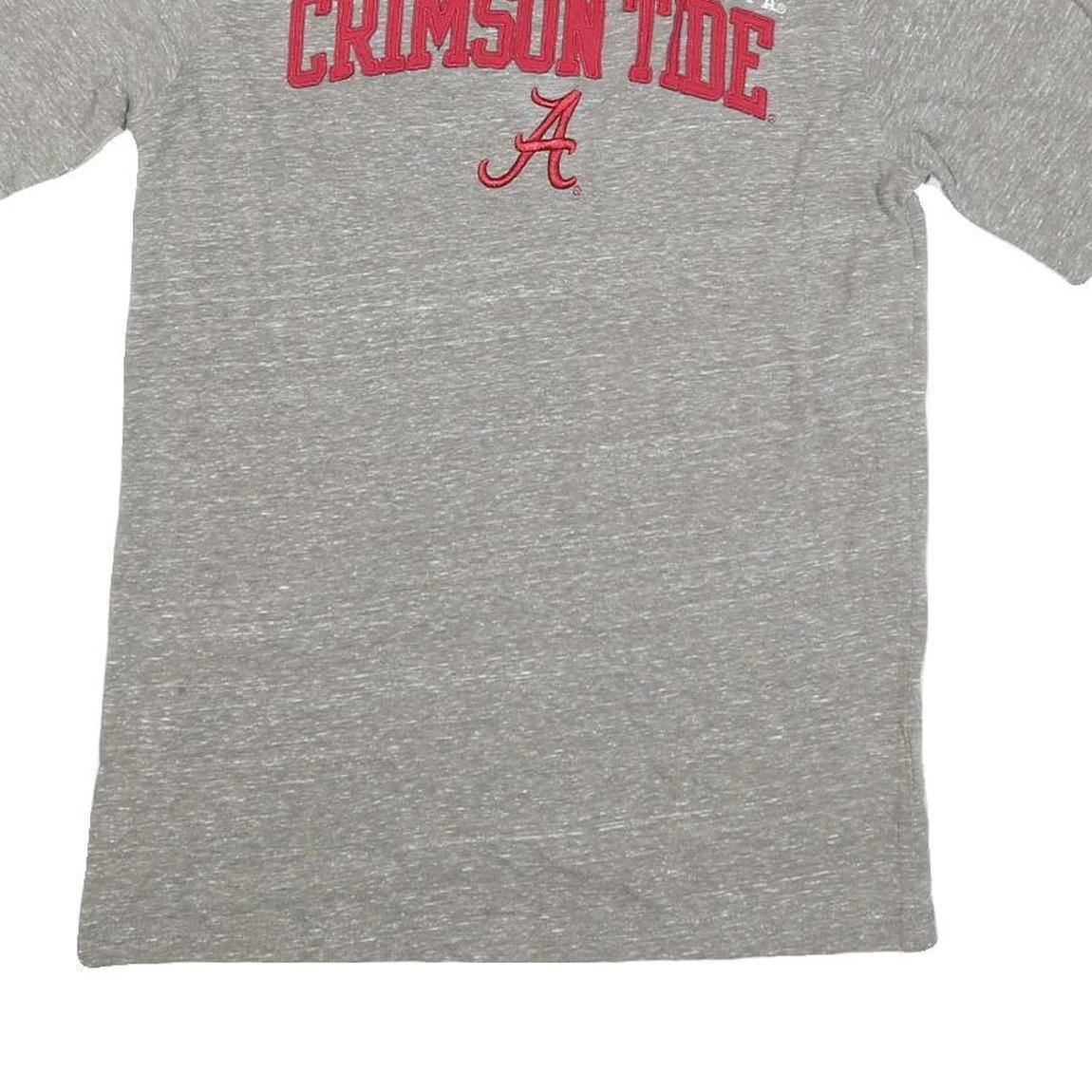 CHAMPION Mens Grey University Of Alabama Crimson Tide Graphic T-Shirt M Crew
