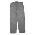 DICKIES Mens Grey Regular Fit Straight Denim Jeans W36 L34 Workwear