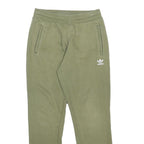 ADIDAS Mens Joggers Green Slim Tapered M W28 L29 Cotton Blend Comfortable Casual