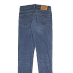 LEVI'S 511 Mens Blue Regular Slim Denim Medium W30 L34 Straight Zip Jeans