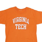 Mens Orange Virginia Tech Graphic T-Shirt M Short Sleeve Crew Neck Casual