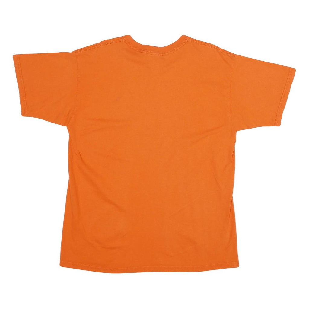 Mens Orange Virginia Tech Graphic T-Shirt M Short Sleeve Crew Neck Casual
