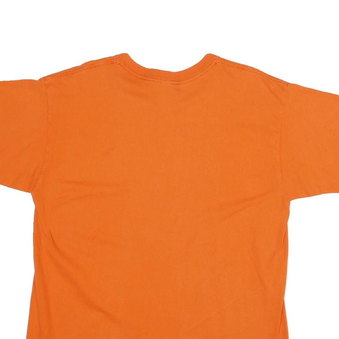 Mens Orange Virginia Tech Graphic T-Shirt M Short Sleeve Crew Neck Casual