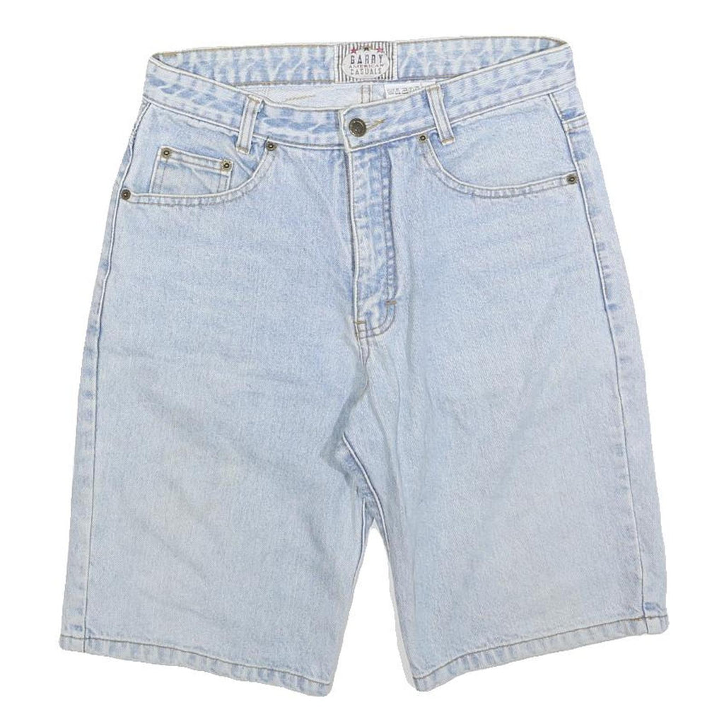 GARRY Womens Shorts Blue Denim Casual S W28 Classic Summer Fashion