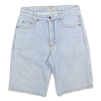 GARRY Womens Shorts Blue Denim Casual S W28 Classic Summer Fashion