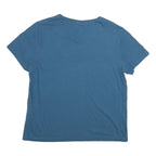 NAUTICA Mens Blue V-Neck Short Sleeve T-Shirt Cotton M Classic Casual