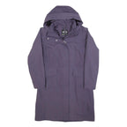 THE NORTH FACE Womens Purple Outdoor Jacket M Polyester Zip Hooded Casual