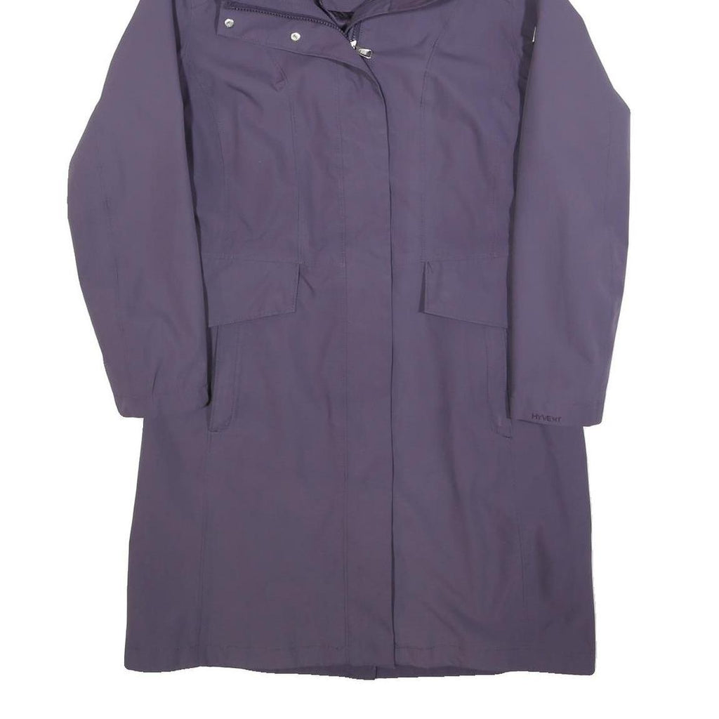 THE NORTH FACE Womens Purple Outdoor Jacket M Polyester Zip Hooded Casual