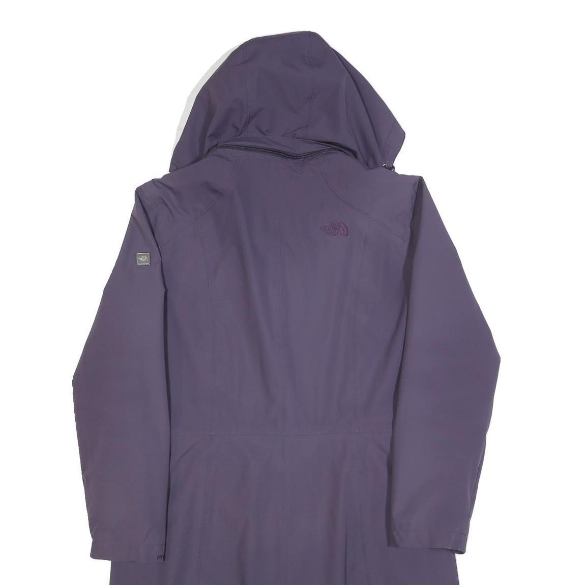 THE NORTH FACE Womens Purple Outdoor Jacket M Polyester Zip Hooded Casual