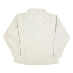 CLIQUE Mens White Cotton Blend Jacket XL Zip Plain Lightweight Casual