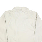CLIQUE Mens White Cotton Blend Jacket XL Zip Plain Lightweight Casual