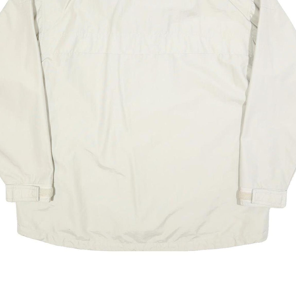 CLIQUE Mens White Cotton Blend Jacket XL Zip Plain Lightweight Casual