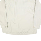 CLIQUE Mens White Cotton Blend Jacket XL Zip Plain Lightweight Casual