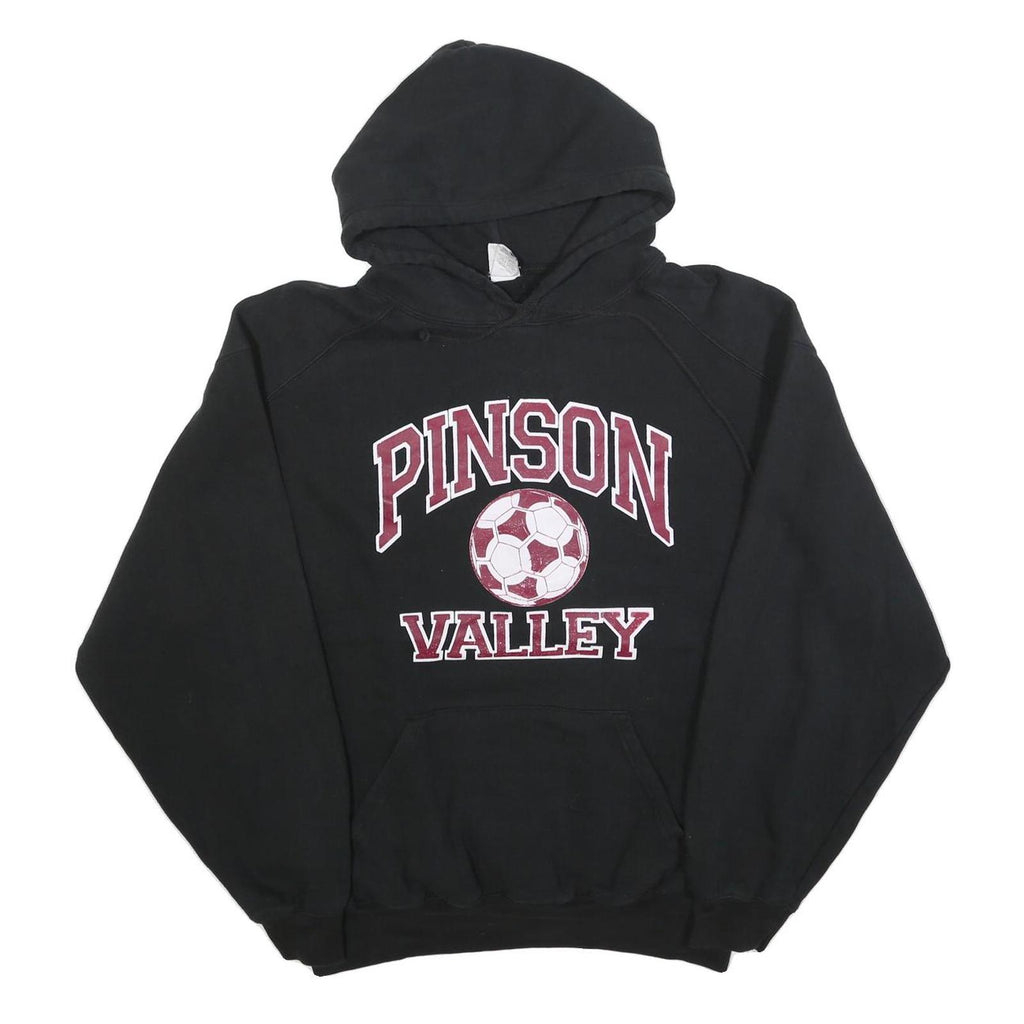 BADGER SPORT Mens Black Pinson Valley Pullover Hoodie L Cotton Blend