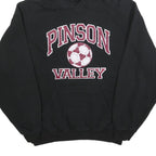 BADGER SPORT Mens Black Pinson Valley Pullover Hoodie L Cotton Blend