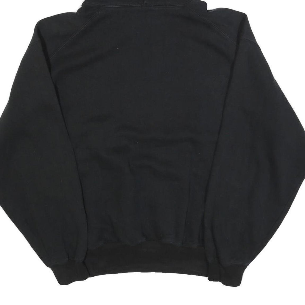 BADGER SPORT Mens Black Pinson Valley Pullover Hoodie L Cotton Blend