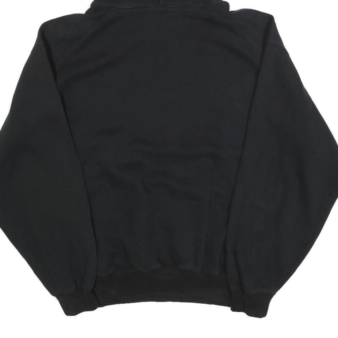 BADGER SPORT Mens Black Pinson Valley Pullover Hoodie L Cotton Blend