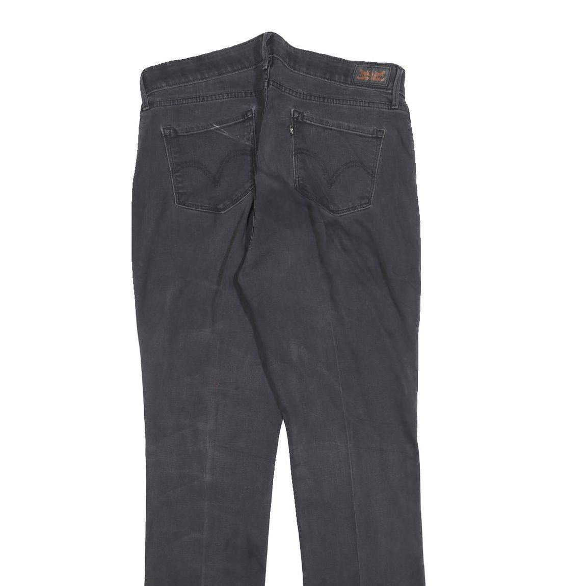 LEVI'S 525 Womens Jeans Black Regular Straight Denim Medium W31 L32 Classic Fit