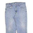 LEVI'S 550 Straight Mens Jeans Light Blue Relaxed Straight Denim Stone Wash W38