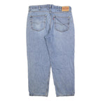 LEVI'S 550 Straight Mens Jeans Light Blue Relaxed Straight Denim Stone Wash W38