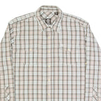 TIMBERLAND Mens Shirt Beige Check Long Sleeve L