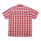 THE NORTH FACE Mens Red & White Check Shirt M Lightweight Breathable Outdoor